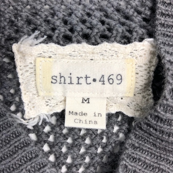 Shirt 469 | Anthropologie | Gray Knit Hoodie - Picture 4 of 5